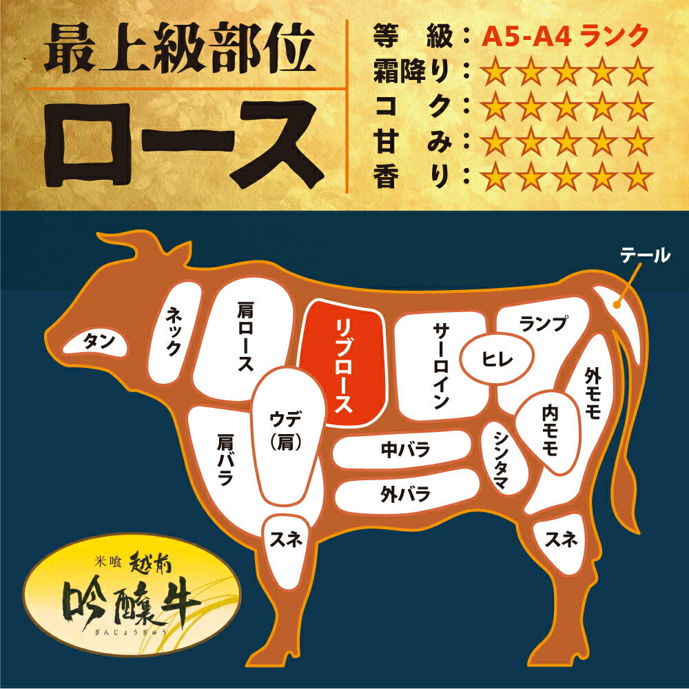 吟醸牛 特選ロース スライス 500g すき焼き