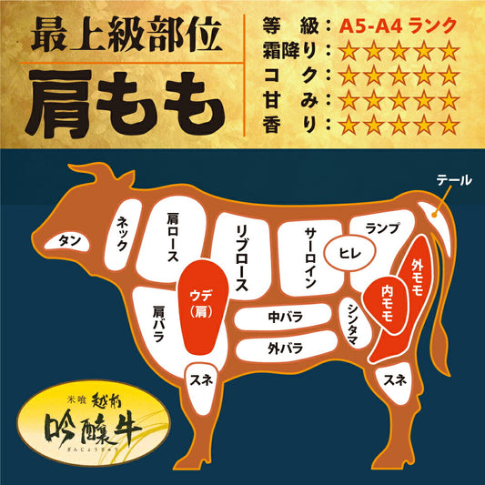 吟醸牛 肩 もも スライス 500g すき焼き しゃぶしゃぶ