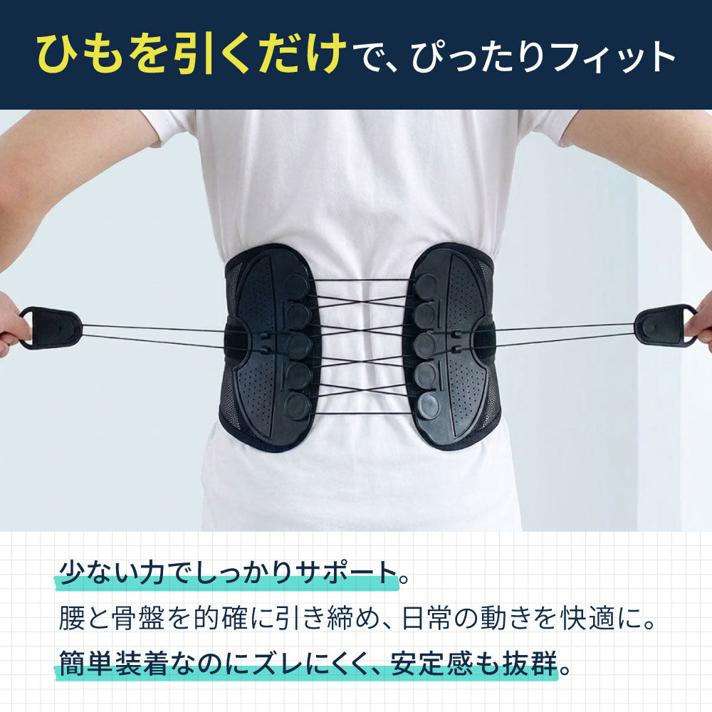 腰サポーター 腰痛 骨盤ベルト メッシュ 薄型 通気性