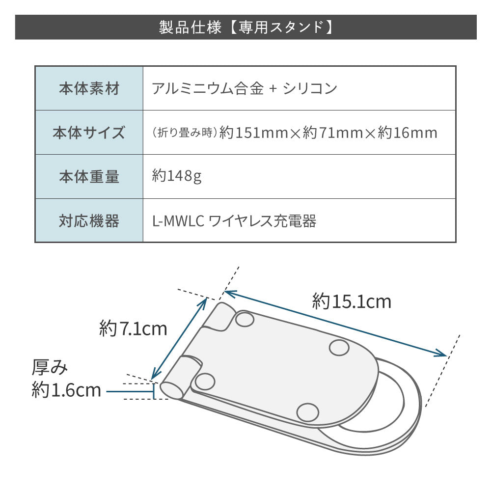 LAZOS マグネット式 ワイヤレス充電器 15W 急速充電