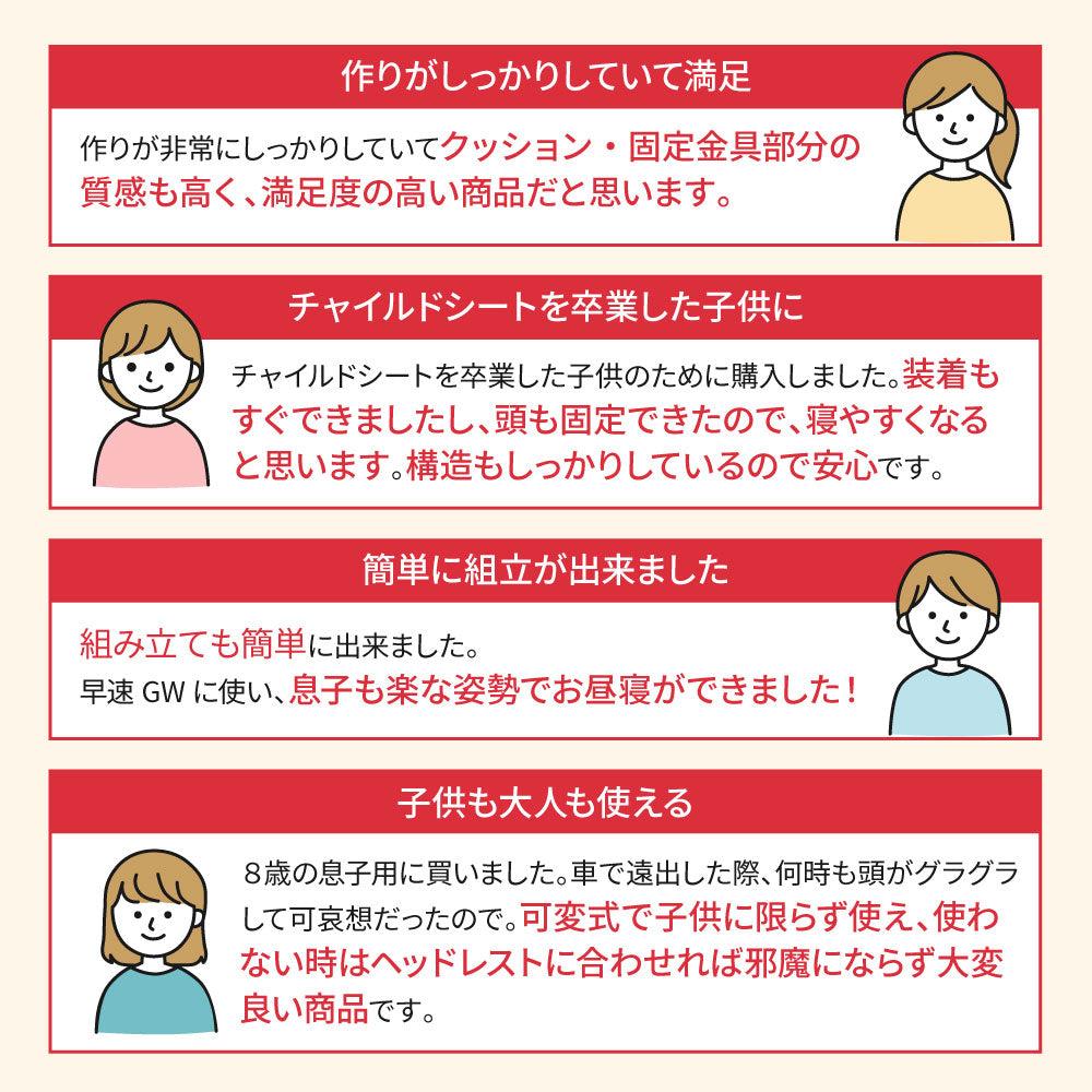 ヘッドレスト 改良型 サイドパット調整可能 車 ネックピロー