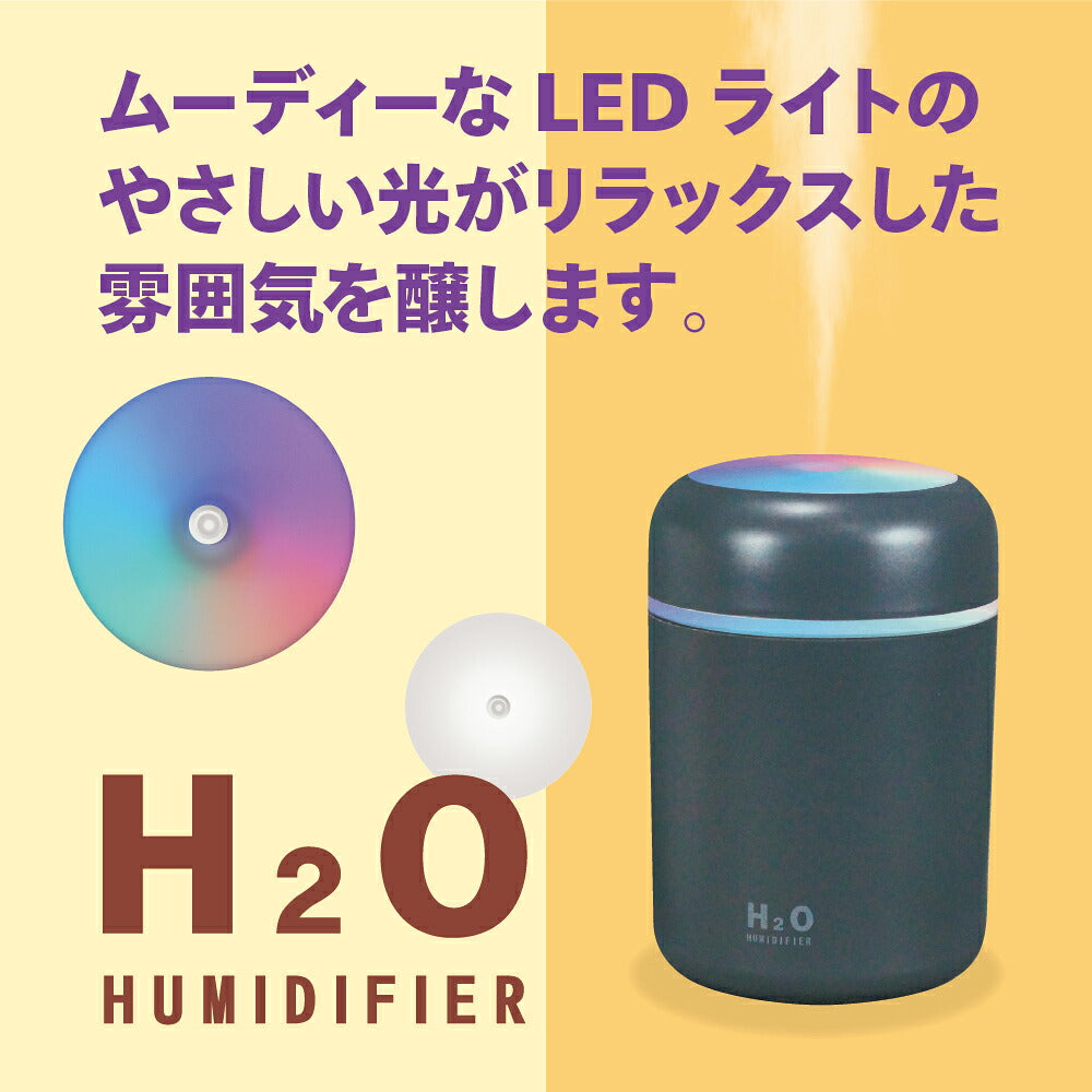 小型 加湿器 卓上 静音 USB給電式
