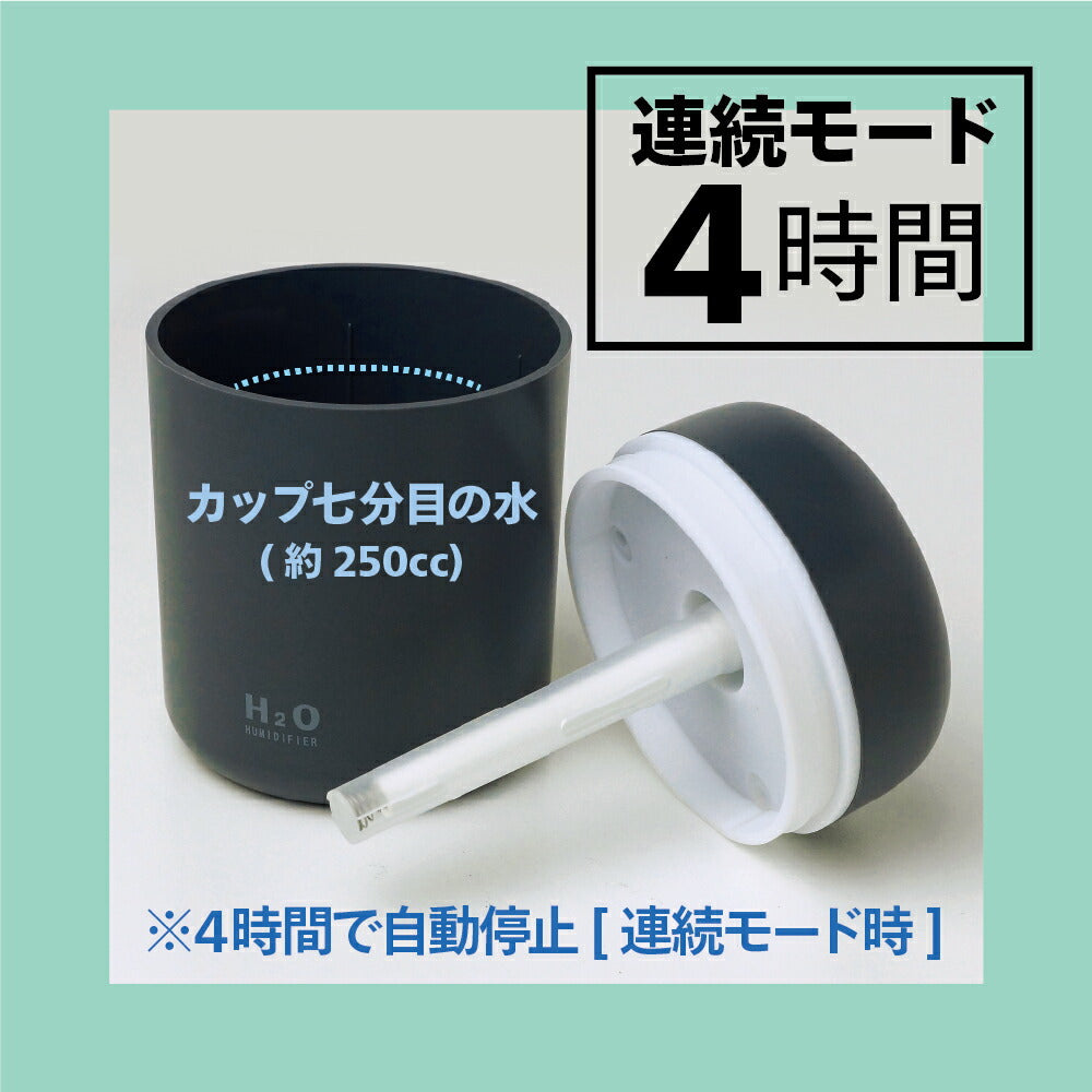 小型 加湿器 卓上 静音 USB給電式