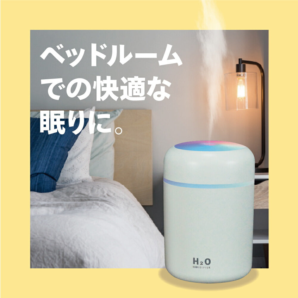 小型 加湿器 卓上 静音 USB給電式