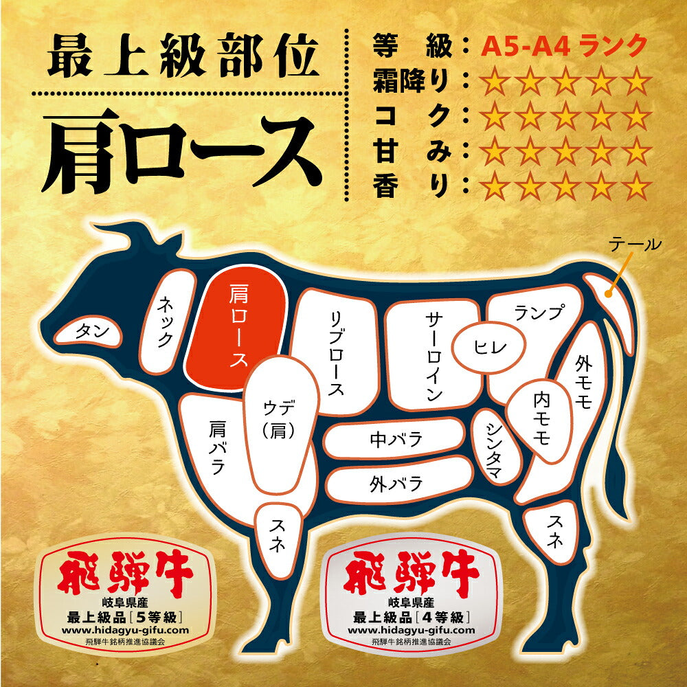 飛騨牛 特選 肩 もも スライス 500g すき焼き