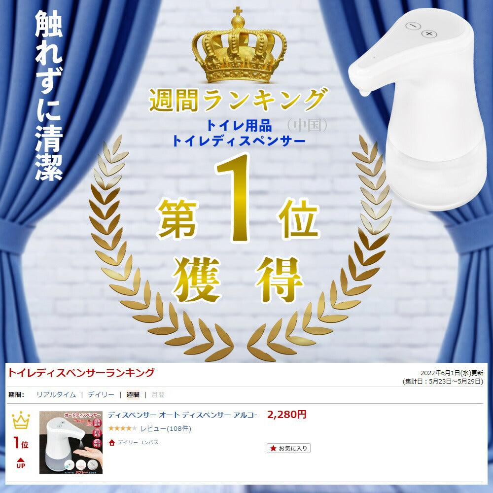 【泡タイプ】 ディスペンサー ソープ ディスペンサー