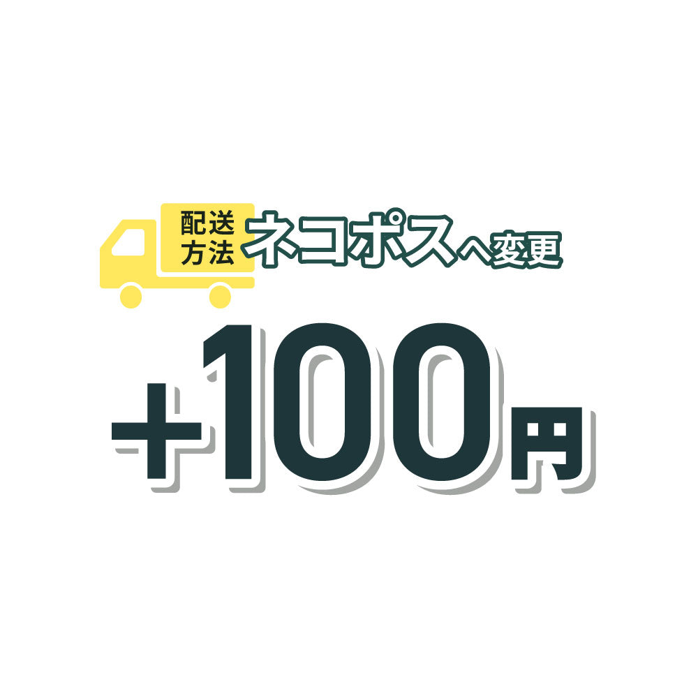 配送方法変更「ネコポス」+100円